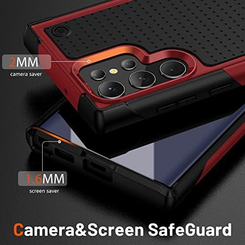 AYMECL a S21 Ultra Esetben Samsung Galaxy S21 Ultra Esetben a Saját Gyógyító Rugalmas TPU Screen Protector[2 Csomag], Katonai