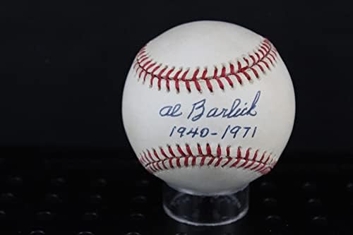 Al Barlick Aláírt (1940-1971) Baseball Autogramot Auto PSA/DNS AL88872 - Dedikált Baseball