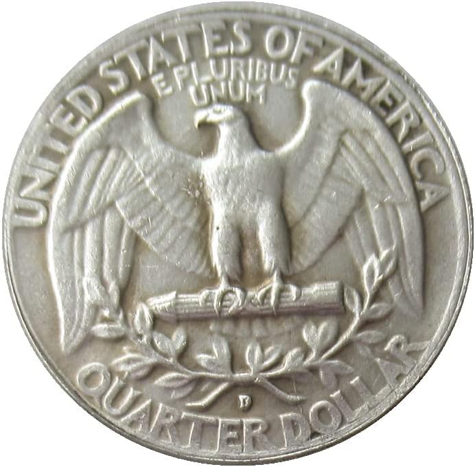 25 Cent Washington 1939 Ezüst Bevonatú Replika Emlékérme