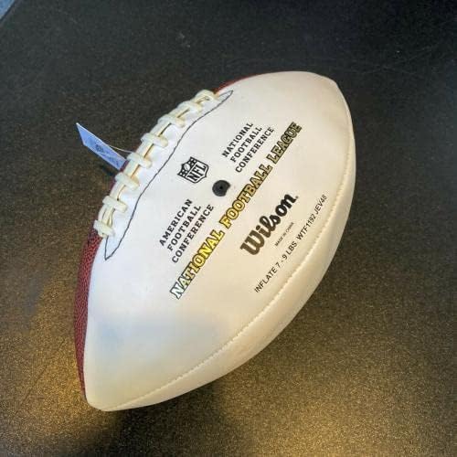 2010-ben az Indianapolis Colts Csapat Aláírt Dedikált Wilson NFL Labdarúgó - Dedikált Focilabda