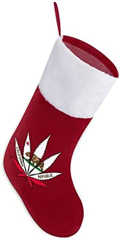 Kaliforniai Fű Zászló Karácsonyi Lóg a Harisnyája Aranyos Mikulás Zokni a karácsonyfa Dekoráció, Dísztárgyak, Ajándékok