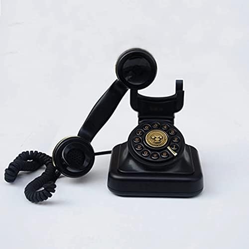 N/A Vezetékes Fekete Vezetékes Telefon, Otthoni Régi Stílusú Antik Telefon Tárcsázza a Telefon Muti-Funkció Vezetékes Telefon,