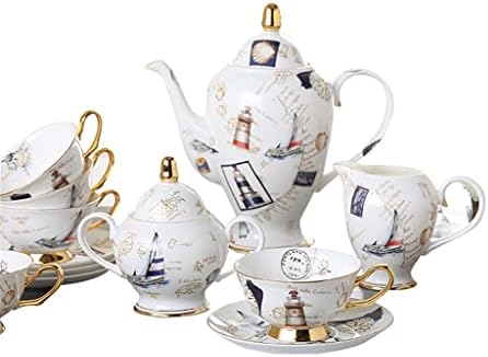 WJCCY Európai Stílusú teáskészlet, Kerámia Teáskanna, Kreatív Kávé Készlet, angol Délutáni Tea, porcelán Csésze Illatos Tea