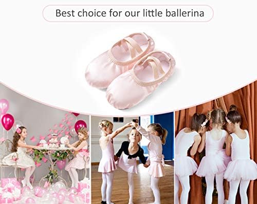 Stelle Balett Cipő Lányoknak Szatén Balett Papucs Tánc Cipő Kisgyermek/Kis/Nagy Gyerekek