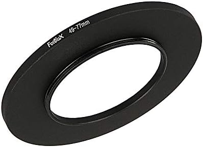 Fotodiox Fém Lépés Gyűrű Szűrő Adapter, Eloxált Fekete Alumínium 49mm-77mm, 49-77mm