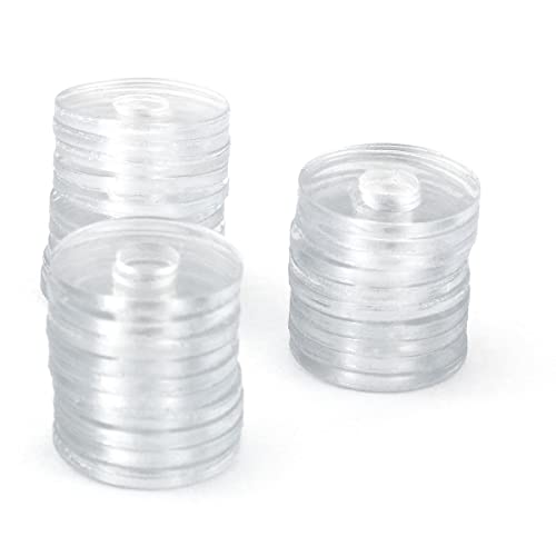 DGHAOP 30db PVC Műanyag Alátétek Lapos Csavarok Alátét Távtartók Üveg Zuhany Kilincsek/Törölköző Rács (7mm Belső Átmérő,