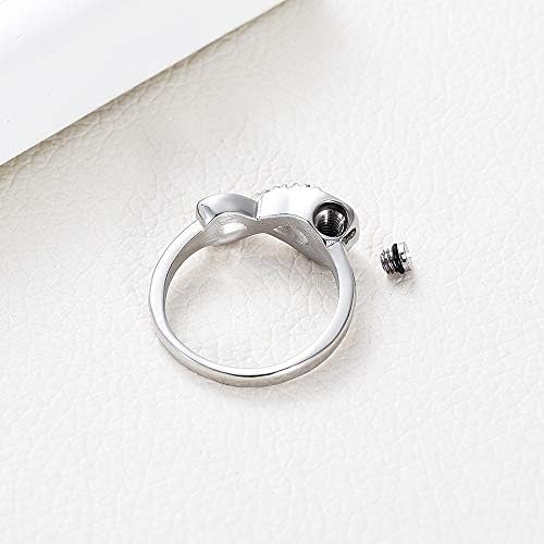 HEEQING AE312 1DB Mini Gyűrű Tartani szeretteik Hamvait Hamvasztás Urna Gyűrű Női Ujj Gyűrű Memorial Ékszerek Emlékmű Emlék