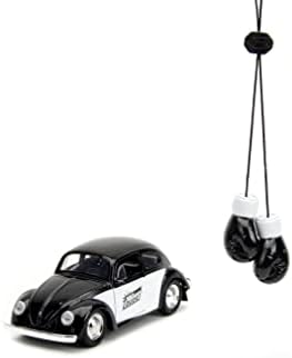 Ütés Buggy 1:32 Méretarányos 1959-Ben a Volkswagen Beetle Die-cast Autó, Mini Kesztyű Tartozék (Fekete), Játékok Gyerekeknek,