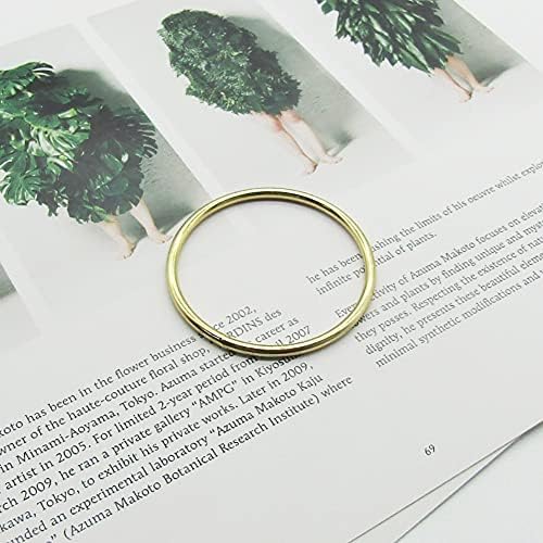PEPRMROE 10 Db 2 inch, Fém Karika Gyűrű Makramé Gyűrű álomfogó Kézműves Dekorációs DIY Projekt (2inch, Arany)