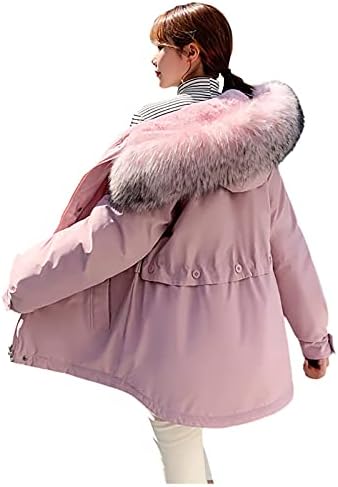 Egyszínű Laza Elég Kabátban, Hölgyeim Iskola Teljes Ujja Felsőruházat Pamut Csuklyát Zip Kényelem Kapucnis Őszi Női kapucnis