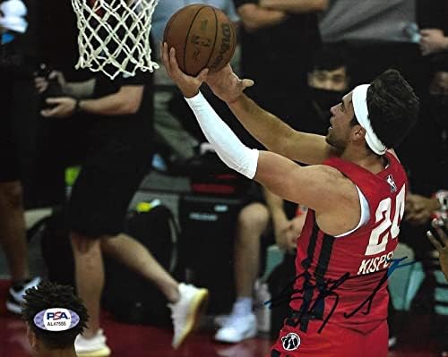 Corey Kispert Washington Wizards Kosárlabda NBA-ben Aláírt 8x10 Fotó PSA/DNS-COA 2 - Dedikált NBA-Fotók