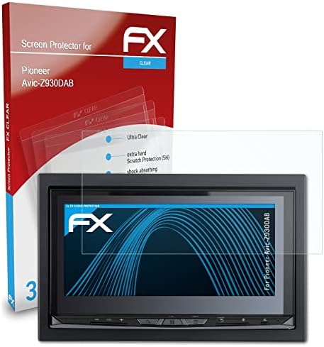 atFoliX Képernyő Védelem Film Kompatibilis Pioneer Avic-Z930DAB képernyővédő fólia, Ultra-Tiszta FX Védő Fólia (3X)