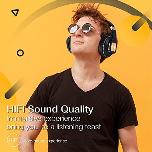 EMPERSTAR zajszűrős Fülhallgatót A Fülhallgató Vezeték nélküli Bluetooth-Multipoint Kényelmes, Összecsukható Át Fül Vezeték