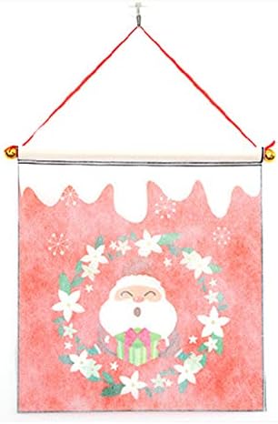 Karácsonyi Dekoráció - Boldog Karácsonyt, Mikulás Elk Hóember Nyomtatás Lóg Banner Jel, Zászló Karácsonyi Dekor Ajtó