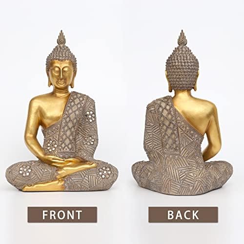 Buddha Szobor lakberendezés Arany 12.4-Buddha Szobrok, a Zen Decor - Lelki Berendezésű-Buddha Dekoráció Nappali-Budai – Buddha