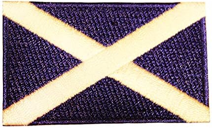 Skóciai St Andrews Cross Country Zászló Kis Vas a Patch Címer Jelvény 1,5 X 2.5 Cm Új