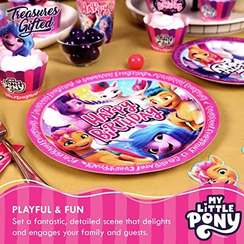 Kincsek Tehetséges My Little Pony Tányér 8ct - 9 Inch My Little Pony Party Tányér - Én-m Kis Póni Születésnapi Party Kellékek
