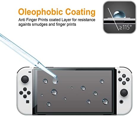 Supershieldz (2 Csomag), amelynek Célja a Nintendo Kapcsoló OLED (2021) Edzett Üveg kijelző Védő fólia, 0.32 mm, Anti Karcolás,