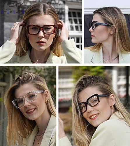 Eyekepper 10% megtakarítás 4 Csomag Túlméretes Olvasó Szemüveg, a Nők pedig 4 Csomag Női Nagyméretű Szögletes Design Olvasók