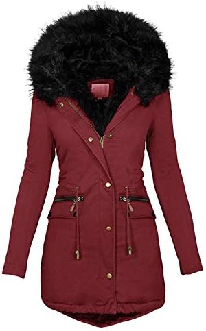 A téli Kabátok Női Túlméretezett Kapucnis Kabát Plus Size Vastag Fleece Bélelt Bélelt Kabát műszőrme Kabátot Puffer Le Felsőruházat