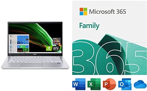 Acer Swift X SFX14-41G-R1S6 Teremtő Laptop | 14, Full HD, - os sRGB | AMD Ryzen 7 5800U | NVIDIA RTX 3050Ti Laptop GPU