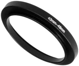 Fotodiox Fém Lépés Gyűrű, Eloxált Fekete Fém 43mm-49mm, 43-49 mm