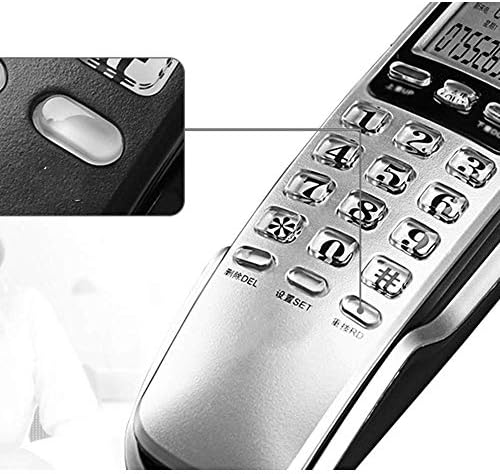 ZYZMH Falra szerelt Telefon a Kis méretű, Vezetékes Mini Vezetékes Telefon (Szín : B)