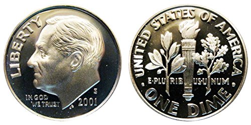 2001 S Roosevelt-Bizonyíték Ezüst Érmét 10c DCAM MINKET Menta