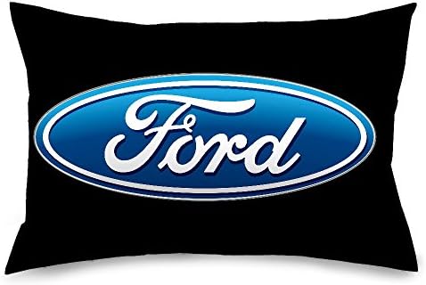 Párnahuzat Ovális Ford Emblémát Fekete Kék Standard