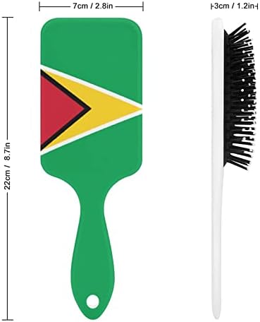 Guyana Zászló Hajkefe Aranyos Ecset Levegő Párna, Comb, a Férfiak, a Nők Haja Ajándék