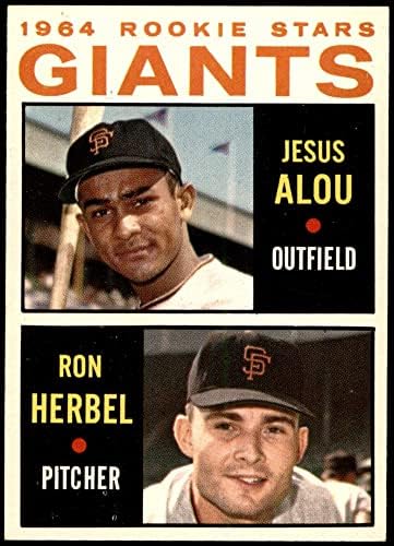 1964 Topps 47 Óriások Újoncok Jézus Alou/Ron Herbel San Francisco Giants (Baseball Kártya) NM+ Óriások