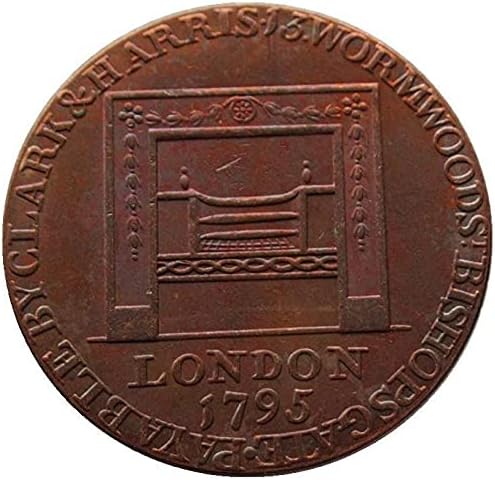 Amerikai Érmék Fél Penny Washington 1795 Réz Érme, Külföldi Replika