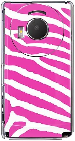 CaseMarket SoftBank LUMIX Phone (101P) Polikarbonát Egyértelmű Nehéz Ügy [ Zebra - Fehér & Rózsaszín ]