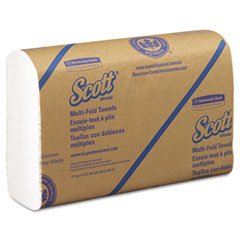 (6 Csomag Értékét a Csomag) KCC01840 Scott Multifold papírtörlő, 9 1/5 x 9 2/5, Fehér