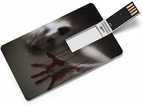 Horror Jelenet Véres Kéz Kártya USB 2.0 Flash Drive 32G/64G Minta Nyomtatott Vicces