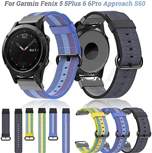 AHGDDA 22mm Nylon Watchband a Garmin Fenix 6 6X Pro Csuklópánt Heveder Fenix 5 5Plus 935 S60 Quatix5 gyorskioldó Smartwatch