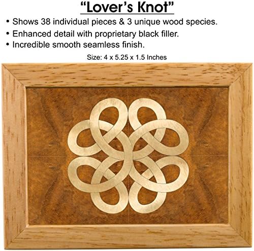 MarqArt Wood Art Kelta Box - Kézzel készített USA - Páratlan Minőségű, Egyedi, Nincs Két egyforma - Eredeti Munka Wood Art.