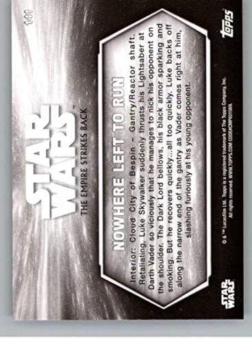 2019 Topps Star Wars Birodalom visszavág Fekete-Fehér 141 Lukács Menekülés Luke Skywalker hiányzó kéz Trading Card