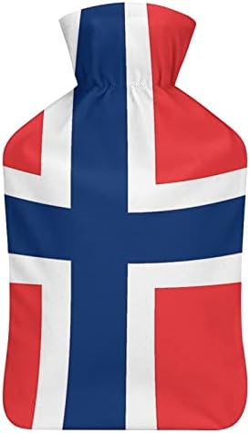 Zászló, Norvégia Meleg Víz Táska Fedelét, 1L Injekció Gumi Forró vizes Palack a Kezét Wärme Hideg Védelem