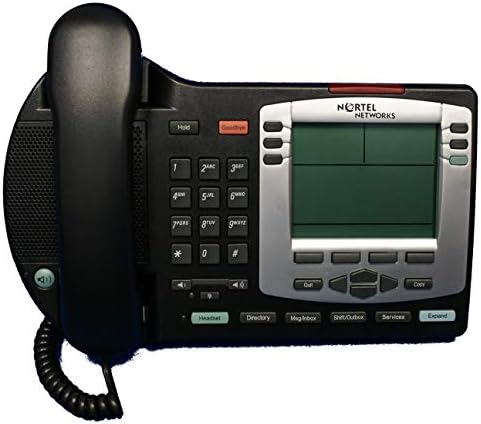 A Nortel I2004 Telefon Faszén (Szöveg, w/ Ezüst Keret) (Felújított)