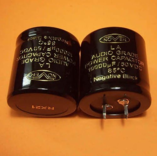 2db x 10000uF/50V NOVER Audio Fokozatú Teljesítmény 85°C kondenzátor Negatív Fekete