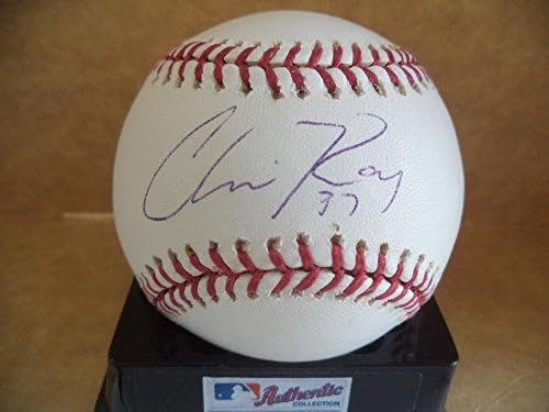 Chris Ray Óriások/orioles/rangers Aláírt Autogramot M. l. Baseball Coa - Dedikált Baseball