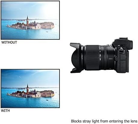 Napellenző a NIKKOR Z DX 18-140mm F3.5-6.3 VR Objektív, Megfordítható Lencse Árnyékban Cserélje ki a Nikon HB-101 lencsevédő,