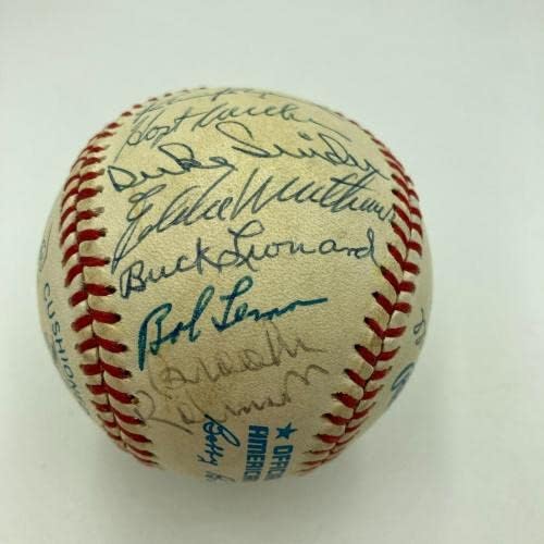 Hall Of Fame Multi Aláírt Baseball Eddie Mathews Balkezes Gomez 20-Szigma SZÖVETSÉG COA - Dedikált Baseball