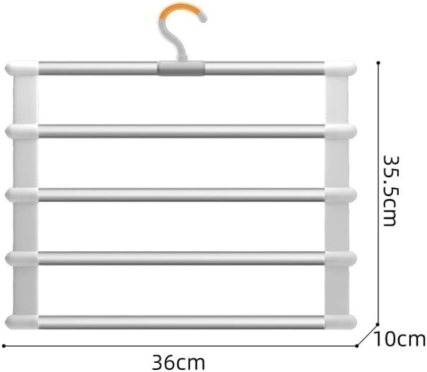 N/A Hordozható Tároló Fogas Nadrág Rack Többfunkciós Tároló Állvány (Szín : Fehér, Méret : 36 * 35.5 cm)