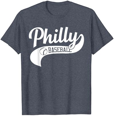 Retro Philadelphia Baseball Vintage Philly Swoosh Póló