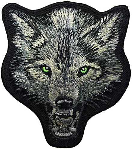 Farkas Fejét a Fox DIY Motoros Kabát, Mellény Applied Hímzett Varrni Vas a Jelvény Jelkép Jelmez Patch által Ranger Vissza