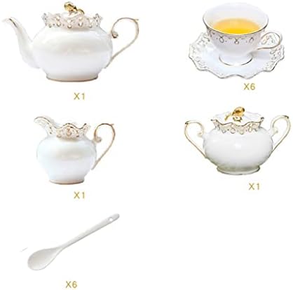 UXZDX 15pcs angol Délutáni Tea Fekete Tea Teáskanna Tea Csésze Nappali Haza porcelán kávéscsésze Szett (Szín : Egy, Méret
