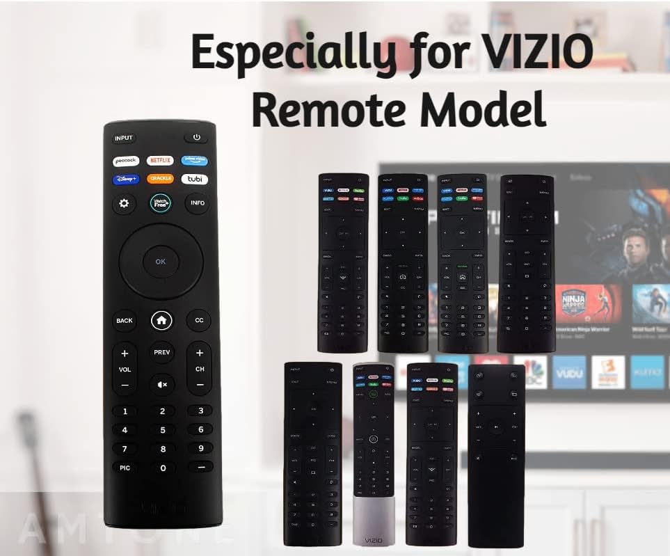 Amtone XRT140 Univerzális Csere Távirányítót Minden VIZIO Smart Tv-vel, a Netflix Dis+ Tubi Alkalmazások