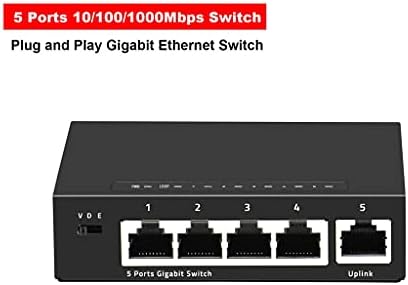 n/a 5 portos Gigabit Switch Mini 10/10/1000Mbps Asztali Fast Ethernet Switch RJ45 LAN Hub/Teljes vagy Fél Duplex Exchange